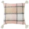 Image de Coussin Déco à Carreaux "Jess" 45x45cm Rose