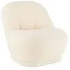 Image de Fauteuil Design Bouclette Teddy 88cm Blanc