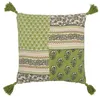 Image de Coussin Déco à Pompons "Avocado" 45x45cm Vert