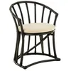 Image de Chaise paris prix interieur non pliable en rotin H. 70 cm noir