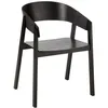 Image de Chaise en Bois "Naga" 76cm Noir