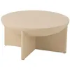 Image de Table Basse Design en Bois "Cave" 90cm Beige