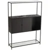 Image de Étagère 2 Portes en Métal "Maryanne" 126cm Noir