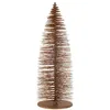 Image de Sapin de Noël Déco à Paillettes "Copper" 140cm Marron