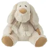 Image de Peluche Chien Assis "Écharpe" 30cm Beige