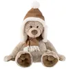 Image de Peluche Ours "Chapeau" 43cm Marron