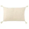 Image de Coussin Déco à Pompons "Marea" 40x60cm Crème