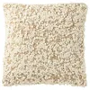 Image de Coussin Bouclette "Elvia" 45x45cm Camel & Crème