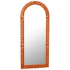 Image de Miroir Sculpté en Bois "Mumbai" 160cm Orange