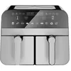 Image de Friteuse à air chaud Airfryer numérique double panier 2400W Acier Inoxydable 9L Comfy Nest CN-AFD45NS