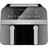 Image de Friteuse à air chaud Airfryer numérique double panier Noire 2400W 9L Comfy Nest CNAFD45NB