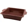 Image de Moule à gateau en silicone Point Virgule 20x20x6cm Marron
