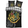 Image de Harry Potter - Housse de Couette Enfant Blason d'Or - Parure de Lit