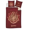 Image de AYMAX Parure de lit réversible Harry Potter Poudlard - Rouge et Blanc - 140 cm x 200 cm