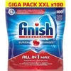 Image de Finish nz7 paquet de 100 tablettes pour lave-vaisselle tout en 1 - powerball all in one max