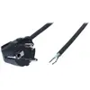 Image de Exertis Connect Câble d'alimentation, fiche à contact de protection à extrémité ouverte, noir, 3,0 m (3 m), Câble d'alimentation, Noir