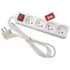 Image de Bloc multiprise, 4 prises avec interrupteur - câble de 3 m velleman eb4s-3