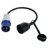 Image de Adaptateur Iec 60309 Mâle Vers Cee7 Femelle Tripolaire Ip44