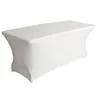 Image de Housse extensible pour table rectangulaire - blanc