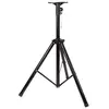Image de HQ Power HQSS10002 Pied de haut-parleur (1 pièce, Support, Réglable en hauteur), Pied + support mural pour enceinte, Noir