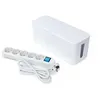 Image de Perel Prise Schuko 5 voies avec système de gestion de câble Blanc