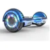 Image de GlidingShark Hoverboard Bleu chromé 6.5 Pouces Bluetooth LED Cadeau super