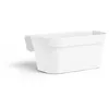Image de Jardiniere+Crochet - Garden Id Star - Blanc 50 X 21 Cm - Fixation Facile - Réserve D'Eau - Recyclé Et 100% Recyclable