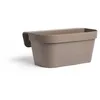Image de Jardiniere+Crochet - Garden Id Star - Taupe 50 X 21 Cm - Fixation Facile - Réserve D'Eau - Recyclé Et 100% Recyclable