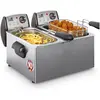 Image de Fritel FR 1850 DUO Double Stand-alone Deep fryer Acier inoxydable, Friteuse, Argent