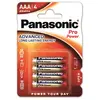 Image de Pack de 4 piles Panasonic Pro Power AAA-LR03