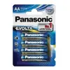 Image de Pack de 4 piles Panasonic Evolta LR06 AA 1.5 V