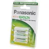 Image de Pack de 4 piles rechargeables Panasonic Evolta AAA LR03