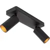 Image de Lucide, Spot de plafond, CLUBS - Spot de plafond - 2xGU10 - Noir 09939/02/30 (GU10)