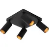 Image de Lucide, Spot de plafond, CLUBS - Projecteur de plafond - 4xGU10 - Noir 09939/14/30 (GU10)
