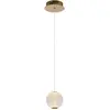 Image de Lucide, Suspension, CINTRA - Suspensions - Ø 14 cm - LED - 1x4,2W 2700K - Transparent 13499/04/60 (295 lm)