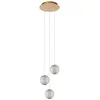 Image de Lucide, Suspension, CINTRA - Suspensions - Ø 25 cm - LED - 1x12,6W 2700K - Transparent 13499/13/60 (283 lm)