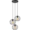 Image de Lucide, Suspension, DANZA - Suspensions - Ø 50 cm - 3xE27 - Noir 21428/13/30 (E27)