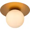 Image de Lucide, Plafonnier, TRICIA - Plafonnier - Ø 25 cm - 1xE27 - Or mat / Laiton 79187/01/02 (E27)