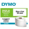 Image de Rouleau de 300 étiquettes Dymo® LW Blanc pour LabelWriter  450/550 et 4XL/5XL