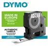Image de DYMO D1 - Nylon - adhésif permanent - noir sur blanc - Roll (1.9 cm x 3.5 m) 1 cassette(s) ruban adhésif souple pour étiquettes - pour LabelMANAGER 360D, 420P, 420P Kit, 500TS, PC2, PnP