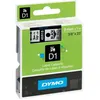 Image de Cassette de ruban à étiqueter Dymo LabelManager D1 9 mm Noir/Transparent