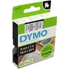 Image de Dymo, Ruban d'étiquetage, Ruban D1 43610 6mmx7.0m noir->transp. (0.60 cm, Noir, Transparent)