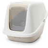 Image de Maison de toilette Savic Nestor Giant pour chat - maison blanc / moka + 2 filtres de rechange + 6 sacs Bag it up