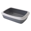 Image de Bac à litière avec rebord Savic Iriz 50 cm gris clair / blanc - pour chat