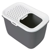 Image de Hop In Savic Maison de toilette pour chat - anthracite / blanc