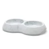 Image de Gamelle double 2x200mL Savic Delice Double Marble pour chat et petit chien