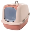Image de Savic Nestor Jumbo rose champagne / rouge toscane Maison de toilette pour chat