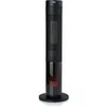 Image de Chauffage céramique effet feu de bois - 2000 W - DO7345H - 83,5 cm - Noir