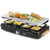 Image de Domo Steengrill-grill-raclette DO9262G gourmetstel, Appareil à raclette, Noir