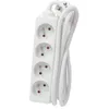 Image de Chacon - Bloc multiprise 4x16 A - longueur 1,5 m - blanc